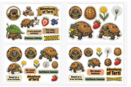 Tertl character sticker pack